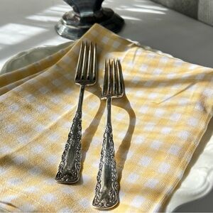 🌴Elegant Sophisticated Antique 7” 1847 Roger’s Bros A1 1891 Silver Plated Forks